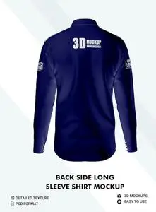 Psd dress shirt mockup long sleeve 3