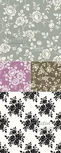 Roses Patterns Vector