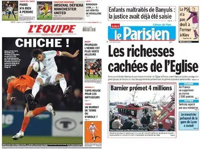L' Equipe + Le Parisien 16-04-09