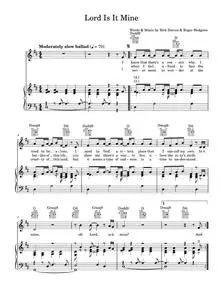 Lord is it mine - Supertramp (Piano-Vocal-Guitar (Piano Accompaniment))