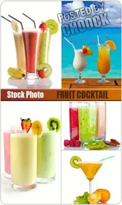 Fruit cocktail - Stock Photo