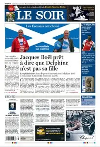 Le Soir du 18 19 Septembre 2014