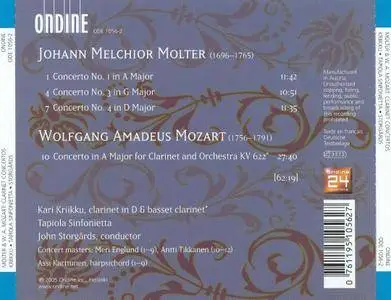 Kari Kriikku, Tapiola Sinfonietta, John Storgårds - Mozart, Molter: Clarinet Concertos (2005)