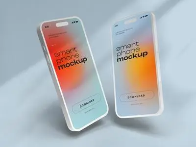 Smart Phone Mockup Design with Editable Background 535891762