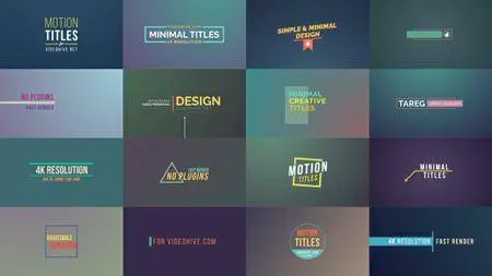 Motion Titles - Project for After Effects (VideoHive)