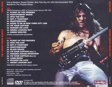 Grand Funk - Madison Square Garden 1972 (2019) {Uxbridge}