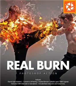 GraphicRiver - Real Burn Photoshop Action