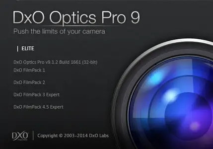 DxO Optics Pro 9.1.2 Build 1661 Elite Multilingual Portable
