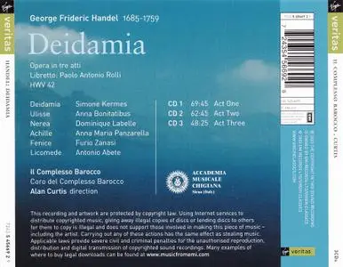 Alan Curtis, Il Complesso Barocco - Handel: Deidamia (2003)