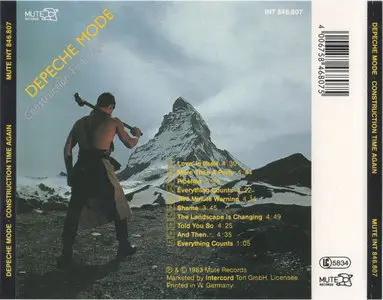 Depeche Mode - Construction Time Again (1983) [1986, Mute INT 846.807]