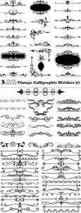 Vectors - Vintage Calligraphic Dividers 57