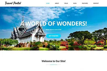 CreativeMarket - Travel Portal–HTML5 & CSS3 Template