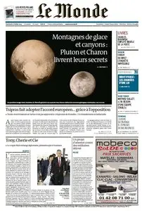 Le Monde du Vendredi 17 Juillet 2015