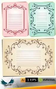 Set of 3 decorative frames