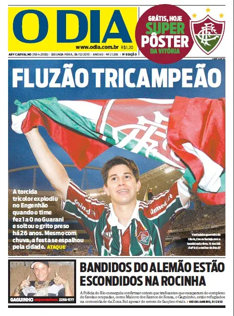 Jornal O Dia em PDF, Segunda, 06 de Dezembro de 2010