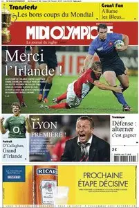 Le Midi Olympique du Lundi 19 Au 25 Septembre 2011