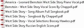 West Side Story Sheet Music For Piano, Guitare, Lyrics