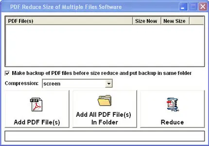 PDF Reduce Size of Multiple Files v7.0 