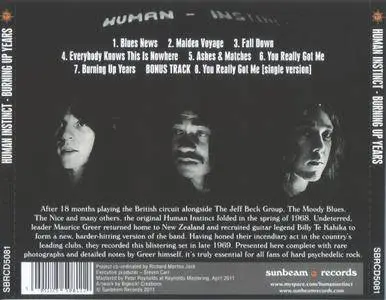 The Human Instinct - Burning Up Years (1969)