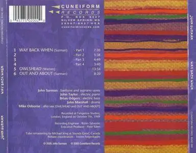John Surman - Way Back When (1969) {Cuneform Records}