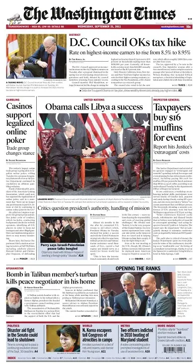 The Washington Times Daily - (21.09.2011)