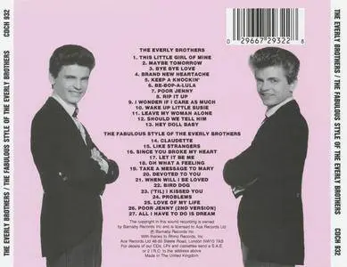 The Everly Brothers - The Everly Brothers/The Fabulous Style of The Everly Brothers (1990)