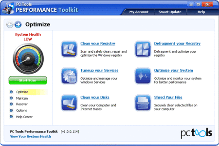 PC Tools Performance Toolkit v1.0.1.112 Multilingual Portable