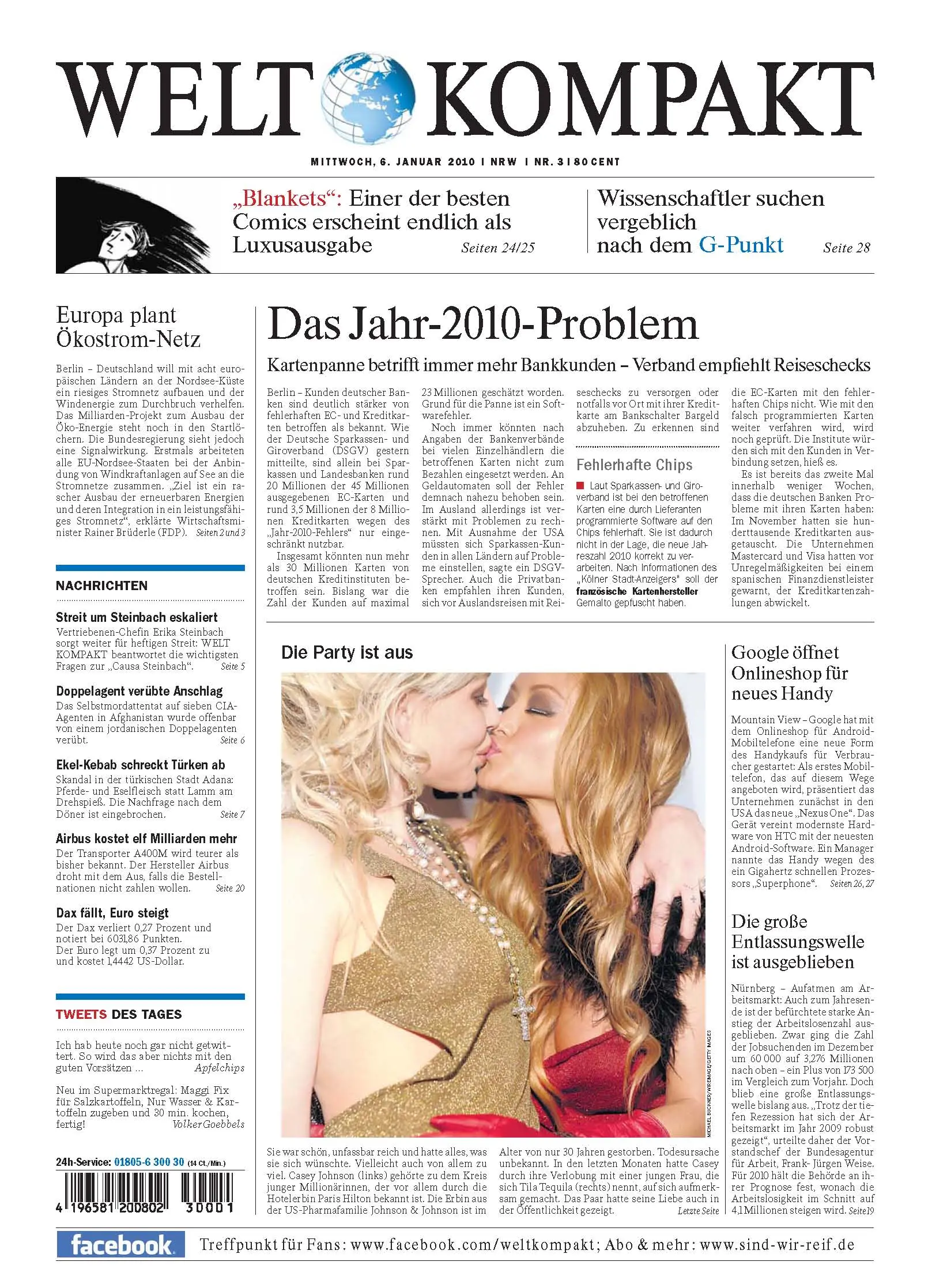Die Welt kompakt vom 6. Januar 2010