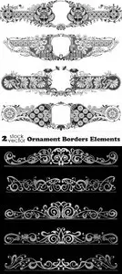 Vectors - Ornament Borders Elements