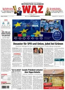 WAZ Westdeutsche Allgemeine Zeitung Essen-Postausgabe - 27. Mai 2019