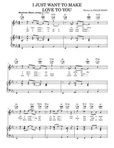 I Just Want To Make Love To You - Foghat, Muddy Waters, Willie Dixon (Piano-Vocal-Guitar)