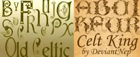 Celt King and Old Celtic brushes for Photoshop 
