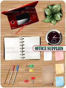 Stock Vector - Office supplies
