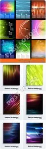 Abstract backgrounds vector flyer