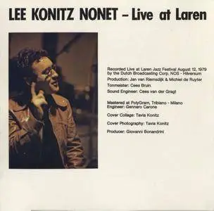 Lee Konitz - Live At Laren (1979) {Soul Note SN 1069 CD rel 1993}