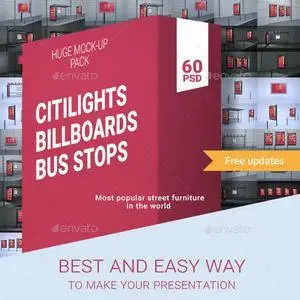 GraphicRiver - CBB Pack - 60 PSD Citylights, Billboards & Bus Stops Mock-ups!