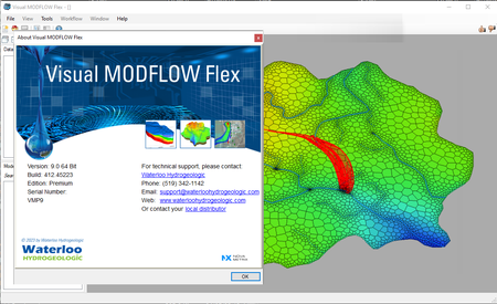 Waterloo Hydrogeologic Visual MODFLOW Flex 9.0 (412.45223)