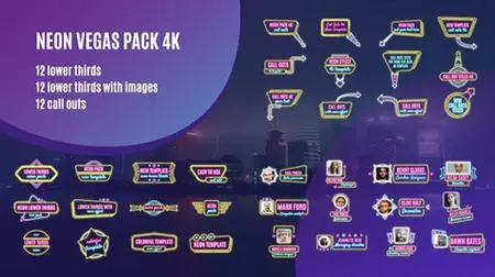 Neon Vegas Pack 4K 33558977