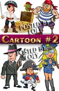 Cartoon Heroes #2 - Stock Vector