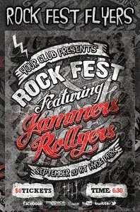 GraphicRiver Rock Fest Typographic Flyer PSD Template