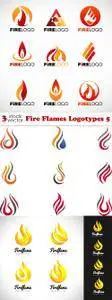 Vectors - Fire Flames Logotypes 5