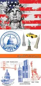 Symbols USA vector