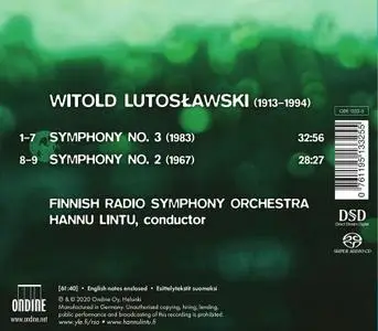 Hannu Lintu, Finnish Radio Symphony Orchestra - Lutosławski: Symphonies Nos. 2 & 3 (2020)