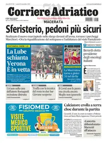Corriere Adriatico Macerata - 10 Novembre 2025