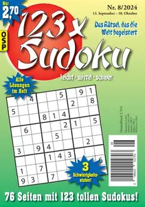 123 x Sudoku - Nr.8 2024