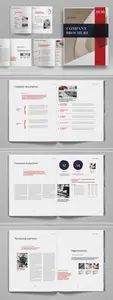 Bue and Red Business Brochure Template 94F58QV