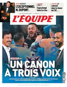 L’equipe du Mardi 24 Septembre 2024