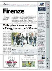 la Repubblica Firenze - 25 Ottobre 2018