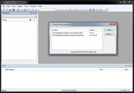 IAR Embedded Workbench for V850 version 5.10.1