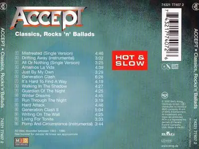Accept - Classics, Rocks 'n' Ballads (2000)
